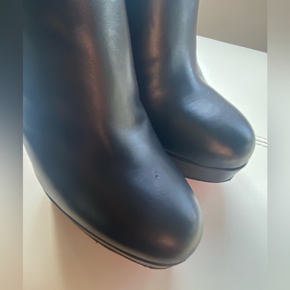 Christian Louboutin Bianca Botta 140mm Red Sole Knee Boot Black leather Platform - Picture 5 of 9